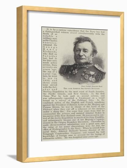 The Late Admiral Sir George Richards-null-Framed Giclee Print