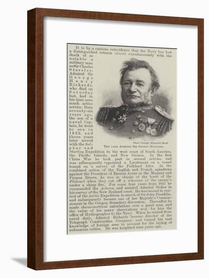 The Late Admiral Sir George Richards-null-Framed Giclee Print