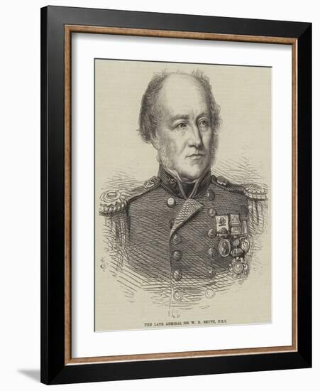 The Late Admiral Sir W H Smyth-null-Framed Giclee Print