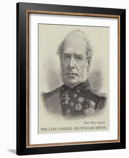 The Late Admiral Sir William Mends-null-Framed Giclee Print