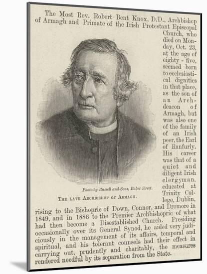 The Late Archbishop of Armagh-null-Mounted Giclee Print