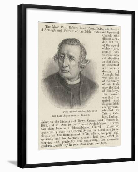 The Late Archbishop of Armagh-null-Framed Giclee Print
