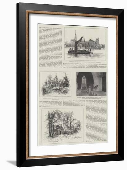 The Late Archbishop of Canterbury-Alfred Robert Quinton-Framed Giclee Print