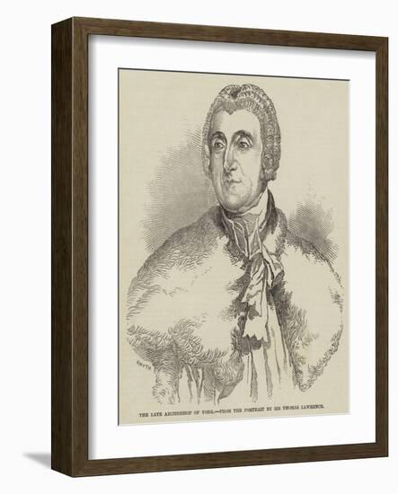 The Late Archbishop of York-Thomas Lawrence-Framed Giclee Print