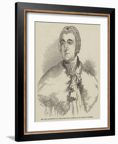 The Late Archbishop of York-Thomas Lawrence-Framed Giclee Print