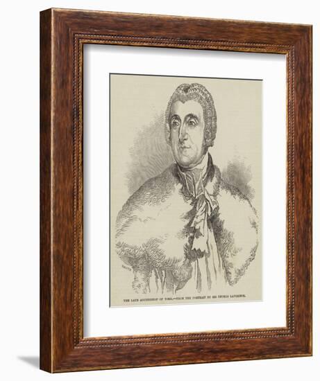 The Late Archbishop of York-Thomas Lawrence-Framed Giclee Print