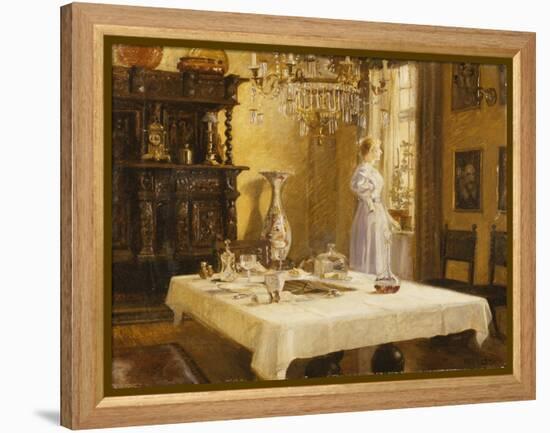 The Late Arrival-Hans Nikolai Hansen-Framed Premier Image Canvas