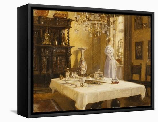 The Late Arrival-Hans Nikolai Hansen-Framed Premier Image Canvas