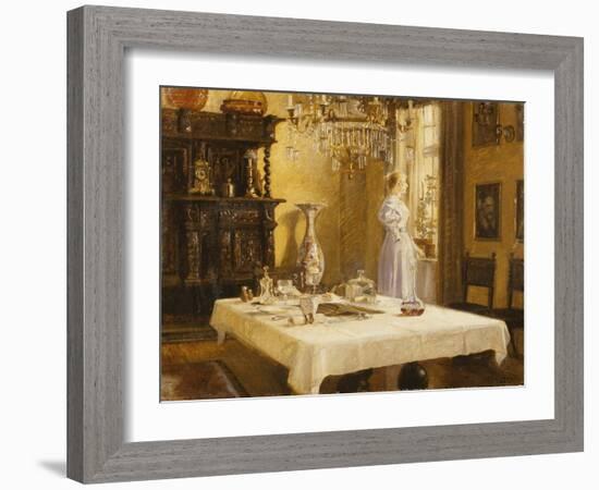 The Late Arrival-Hans Nikolai Hansen-Framed Giclee Print