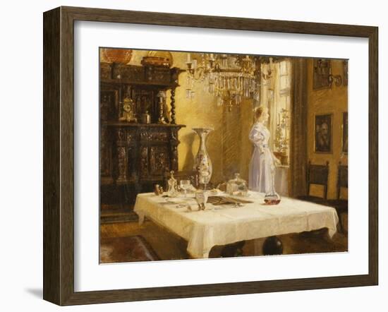 The Late Arrival-Hans Nikolai Hansen-Framed Giclee Print