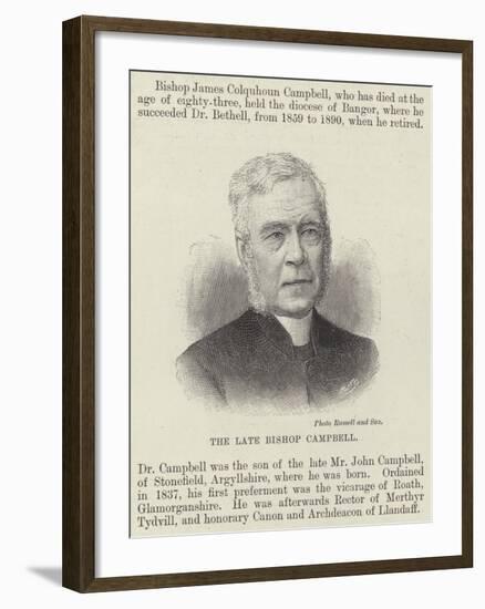 The Late Bishop Campbell-null-Framed Giclee Print