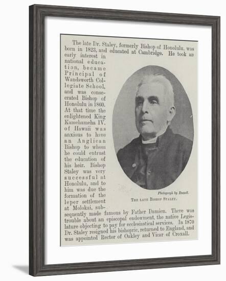 The Late Bishop Staley-null-Framed Giclee Print