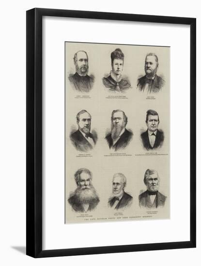 The Late Brigham Young and Some Prominent Mormons-null-Framed Giclee Print