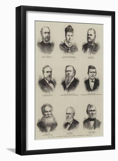 The Late Brigham Young and Some Prominent Mormons-null-Framed Giclee Print