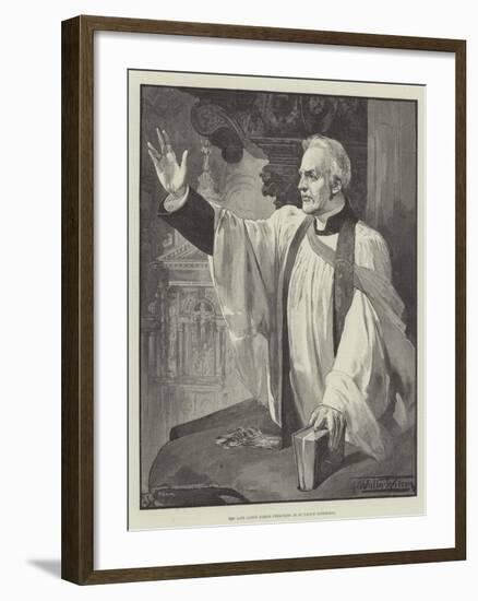 The Late Canon Liddon Preaching in St Paul's Cathedral-Thomas Walter Wilson-Framed Giclee Print