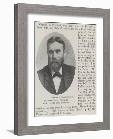 The Late Captain Crockatt, Master of the Clan Drummond-null-Framed Giclee Print