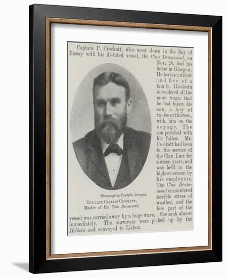 The Late Captain Crockatt, Master of the Clan Drummond-null-Framed Giclee Print