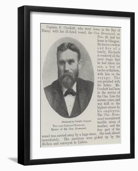 The Late Captain Crockatt, Master of the Clan Drummond-null-Framed Giclee Print