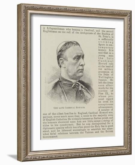 The Late Cardinal Howard-null-Framed Giclee Print