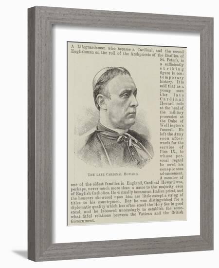 The Late Cardinal Howard-null-Framed Giclee Print