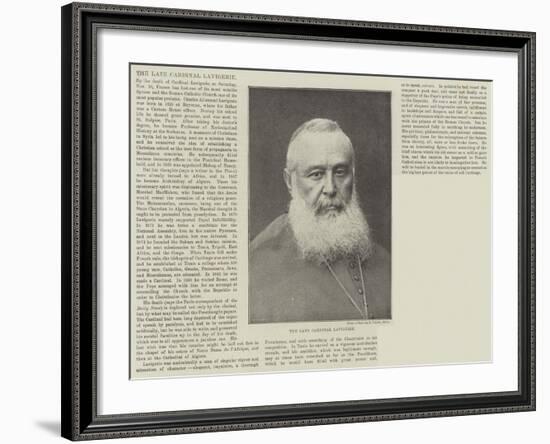 The Late Cardinal Lavigerie-null-Framed Giclee Print