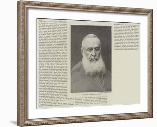 The Late Cardinal Lavigerie-null-Framed Giclee Print