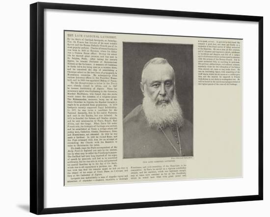 The Late Cardinal Lavigerie-null-Framed Giclee Print
