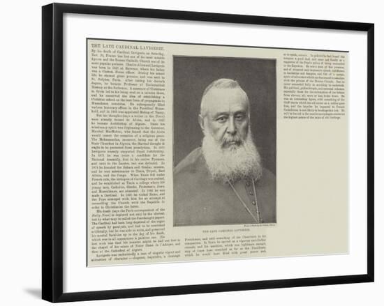 The Late Cardinal Lavigerie-null-Framed Giclee Print