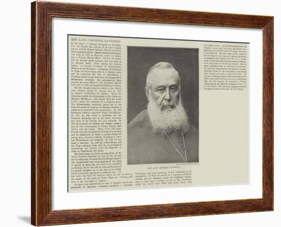 The Late Cardinal Lavigerie-null-Framed Giclee Print