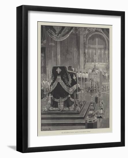 The Late Cardinal Manning, Requiem at the Brompton Oratory-William Heysham Overend-Framed Giclee Print