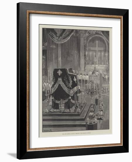 The Late Cardinal Manning, Requiem at the Brompton Oratory-William Heysham Overend-Framed Giclee Print