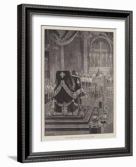 The Late Cardinal Manning, Requiem at the Brompton Oratory-William Heysham Overend-Framed Giclee Print