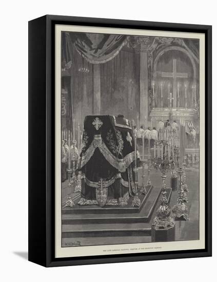 The Late Cardinal Manning, Requiem at the Brompton Oratory-William Heysham Overend-Framed Premier Image Canvas