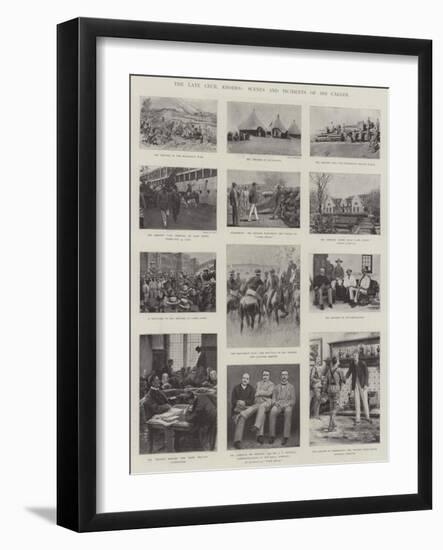 The Late Cecil Rhodes, Scenes and Incidents of His Career-null-Framed Giclee Print