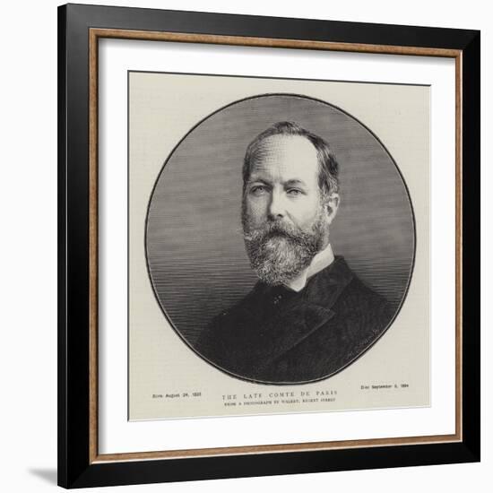 The Late Comte De Paris-null-Framed Giclee Print