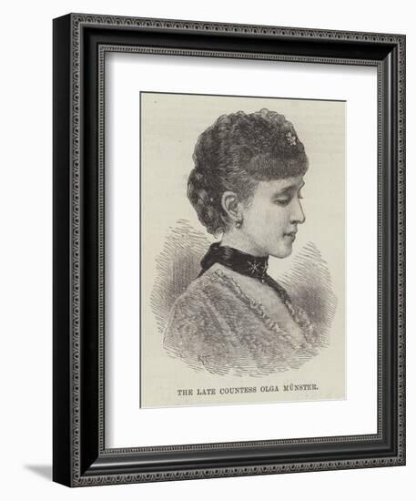 The Late Countess Olga Munster-null-Framed Giclee Print