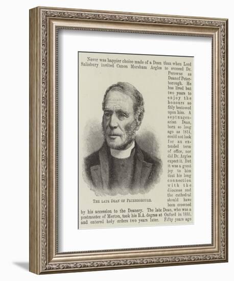 The Late Dean of Peterborough-null-Framed Giclee Print