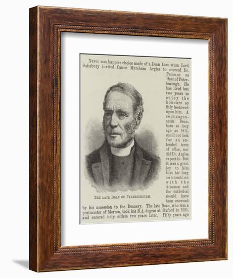 The Late Dean of Peterborough-null-Framed Giclee Print