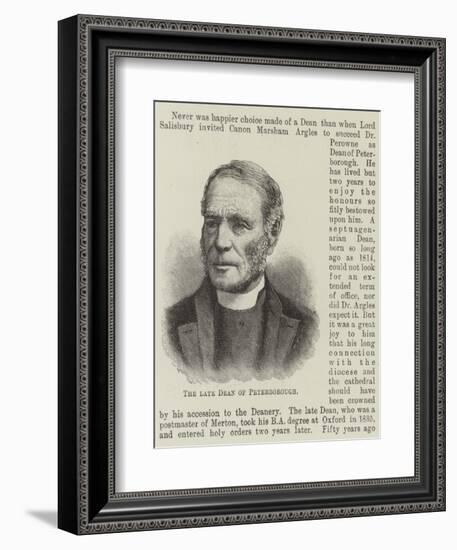 The Late Dean of Peterborough-null-Framed Giclee Print