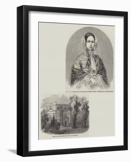 The Late Duchess of Orleans-null-Framed Giclee Print