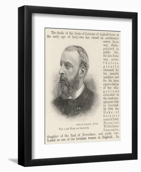 The Late Duke of Leinster-null-Framed Giclee Print