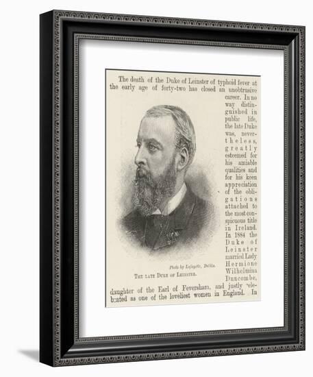 The Late Duke of Leinster-null-Framed Giclee Print