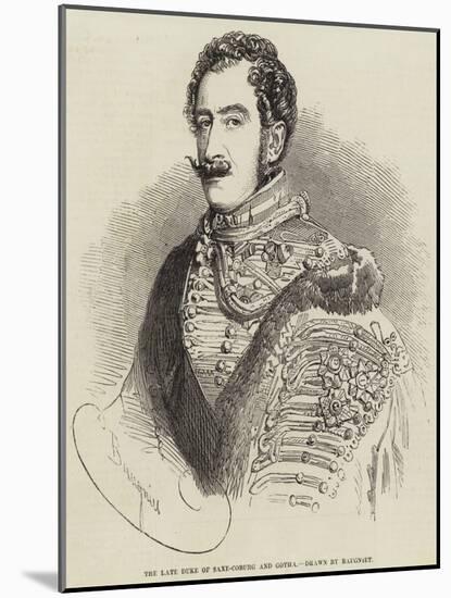 The Late Duke of Saxe-Coburg and Gotha-Charles Baugniet-Mounted Giclee Print