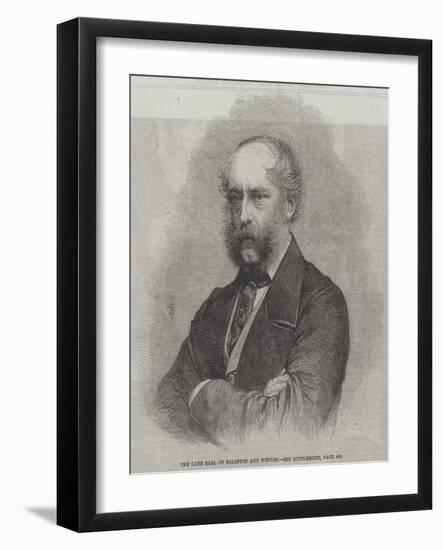 The Late Earl of Eglinton and Winton-null-Framed Giclee Print