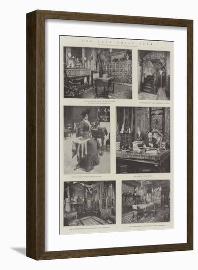 The Late Emile Zola-null-Framed Giclee Print