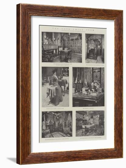 The Late Emile Zola-null-Framed Giclee Print