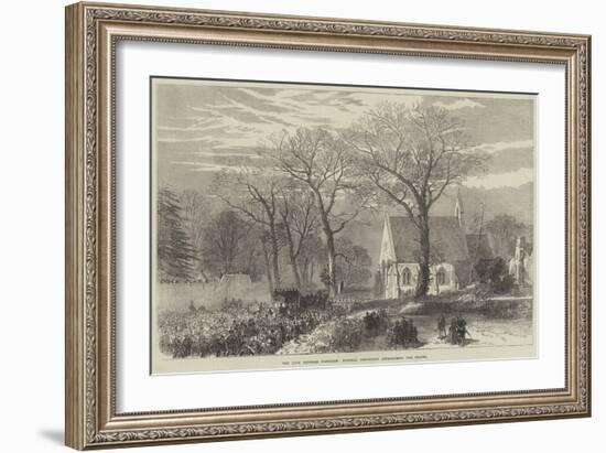 The Late Emperor Napoleon, Funeral Procession Approaching the Chapel-null-Framed Giclee Print