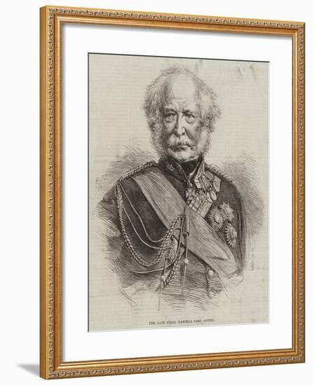The Late Field Marshal Lord Gough-null-Framed Giclee Print
