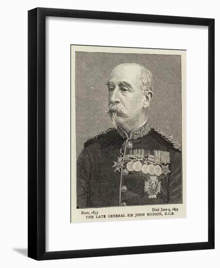 The Late General Sir John Hudson-null-Framed Giclee Print