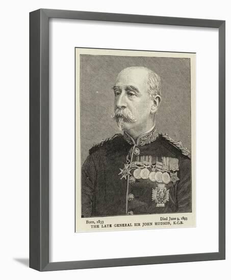 The Late General Sir John Hudson-null-Framed Giclee Print